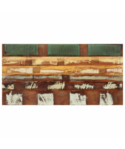 Blat masă cu aspect rustic din lemn masiv reciclat, dreptunghiulară, 120 x 60 cm, handmade