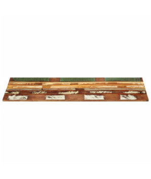 Blat masă cu aspect rustic din lemn masiv reciclat, dreptunghiulară, 120 x 60 cm, handmade