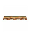 Blat masă cu aspect rustic din lemn masiv reciclat, dreptunghiulară, 120 x 60 cm, handmade