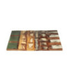 Blat masă cu aspect rustic din lemn masiv reciclat, dreptunghiulară, 120 x 60 cm, handmade