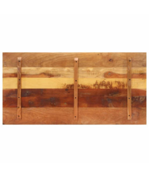 Blat masă cu aspect rustic din lemn masiv reciclat, dreptunghiulară, 120 x 60 cm, handmade