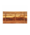 Blat masă cu aspect rustic din lemn masiv reciclat, dreptunghiulară, 120 x 60 cm, handmade