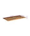 Blat masă cu aspect rustic din lemn masiv reciclat, dreptunghiulară, 120 x 60 cm, handmade