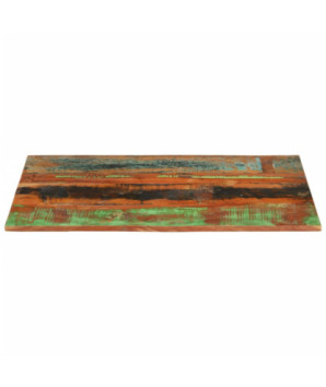 Blat masă rustic din lemn masiv reciclat, dreptunghiulară, 60x90 cm