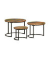 Mese suprapuse, 3 buc., lemn reciclat - WOODBB561