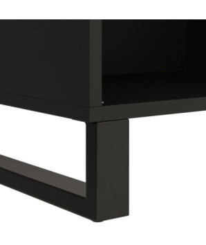 Comodă TV, 85x33x43,5 cm, lemn reciclat, cu aspect industrial - WOODBB562