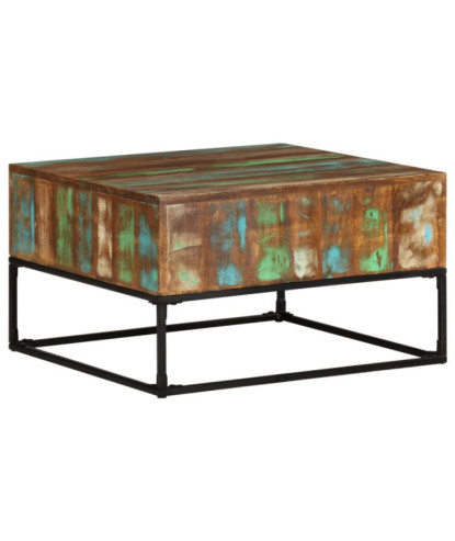 Măsuță de cafea, 68x68x41 cm, lemn reciclat - WOODBB563