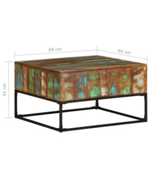 Măsuță de cafea, 68x68x41 cm, lemn reciclat - WOODBB563