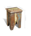 Taburet, lemn reciclat, cu aspect antichizat - WOODBB566 Taburet, lemn reciclat, cu aspect antichizat - WOODBB566