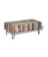 Măsuță de cafea, 100 x 50 x 38 cm, lemn reciclat, cu aspect antichizat - WOODBB569 Măsuță de cafea, 100 x 50 x 38 cm, lemn reciclat, cu aspect antichizat - WOODBB569