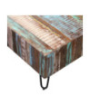Măsuță de cafea, 100 x 50 x 38 cm, lemn reciclat, cu aspect antichizat - WOODBB569 Măsuță de cafea, 100 x 50 x 38 cm, lemn reciclat, cu aspect antichizat - WOODBB569