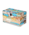 Cufăr de depozitare, lemn reciclat, cu aspect vintage - WOODBB574