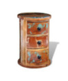 Dulap din lemn reciclat cu 3 setare, cu aspect antichizat - WOODBB74 Dulap din lemn reciclat cu 3 setare, cu aspect antichizat - WOODBB74