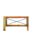 Cadru de pat, 140 x 200 cm, lemn reciclat, cu aspect antichizat - WOODBB579