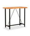 Masă bar cu 4 scaune fără spătar, aspect industrial, din lemn masiv reciclat, dreptunghiulară, 120 x 60 x 107 cm, handmade Masă bar cu 4 scaune fără spătar, aspect industrial, din lemn masiv reciclat, dreptunghiulară, 120 x 60 x 107 cm, handmade