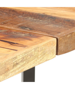 Set mobilier de bar, 9 piese, lemn reciclat, cu aspect industrial - WOODBB585