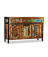 Bufet din lemn reciclat, 120x35x76 cm, cu aspect antichizat - WOODBB589 Bufet din lemn reciclat, 120x35x76 cm, cu aspect antichizat - WOODBB589