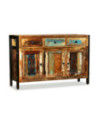 Bufet din lemn reciclat, 120x35x76 cm, cu aspect antichizat - WOODBB589 Bufet din lemn reciclat, 120x35x76 cm, cu aspect antichizat - WOODBB589