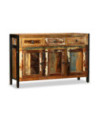 Bufet din lemn reciclat, 120x35x76 cm, cu aspect antichizat - WOODBB589 Bufet din lemn reciclat, 120x35x76 cm, cu aspect antichizat - WOODBB589