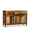 Bufet din lemn reciclat, 120x35x76 cm, cu aspect antichizat - WOODBB589 Bufet din lemn reciclat, 120x35x76 cm, cu aspect antichizat - WOODBB589