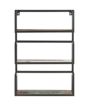 Raft de perete, 60x20x85 cm, lemn reciclat - WOODBB590