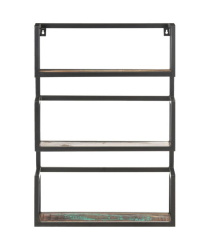 Raft de perete, 60x20x85 cm, lemn reciclat - WOODBB590