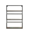 Raft de perete, 60x20x85 cm, lemn reciclat - WOODBB590