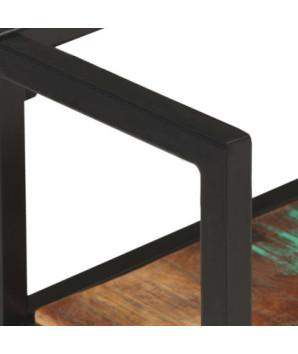 Raft de perete, 60x20x85 cm, lemn reciclat - WOODBB590