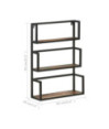 Raft de perete, 60x20x85 cm, lemn reciclat - WOODBB590