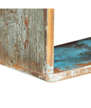Set rafturi de perete cub, 3 piese, lemn reciclat - WOODBB592