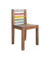 Scaune bucătărie multicolor vintage, din lemn masiv reciclat, cu spătar, 6 buc. Scaune bucătărie multicolor vintage, din lemn masiv reciclat, cu spătar, 6 buc.