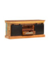 Comodă TV, 110 x 30 x 45 cm, lemn reciclat, cu aspect antichizat - WOODBB597