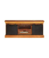 Comodă TV, 110 x 30 x 45 cm, lemn reciclat, cu aspect antichizat - WOODBB597