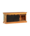 Comodă TV, 110 x 30 x 45 cm, lemn reciclat, cu aspect antichizat - WOODBB597