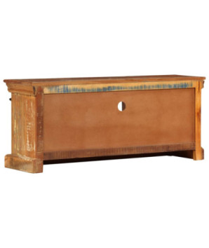 Comodă TV, 110 x 30 x 45 cm, lemn reciclat, cu aspect antichizat - WOODBB597