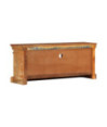 Comodă TV, 110 x 30 x 45 cm, lemn reciclat, cu aspect antichizat - WOODBB597