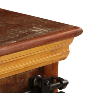 Comodă TV, 110 x 30 x 45 cm, lemn reciclat, cu aspect antichizat - WOODBB597