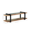 Comodă TV, 130 x 40 x 40 cm, lemn reciclat, cu aspect industrial - WOODBB600 Comodă TV, 130 x 40 x 40 cm, lemn reciclat, cu aspect industrial - WOODBB600