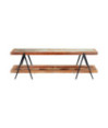 Comodă TV cu picioare, aspect vintage, din lemn masiv reciclat, 160 x 40 x 50 cm, handmade