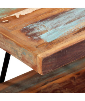 Comodă TV cu picioare, aspect vintage, din lemn masiv reciclat, 160 x 40 x 50 cm, handmade