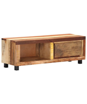 Comodă TV, 100 x 30 x 33 cm, lemn reciclat, cu aspect vintage - WOODBB602