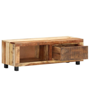 Comodă TV, 100 x 30 x 33 cm, lemn reciclat, cu aspect vintage - WOODBB602