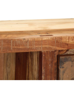 Comodă TV, 100 x 30 x 33 cm, lemn reciclat, cu aspect vintage - WOODBB602