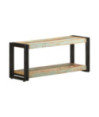 Comodă TV, 90x30x40 cm, lemn reciclat, cu aspect vintage - WOODBB606