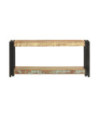 Comodă TV, 90x30x40 cm, lemn reciclat, cu aspect vintage - WOODBB606