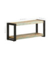 Comodă TV, 90x30x40 cm, lemn reciclat, cu aspect vintage - WOODBB606
