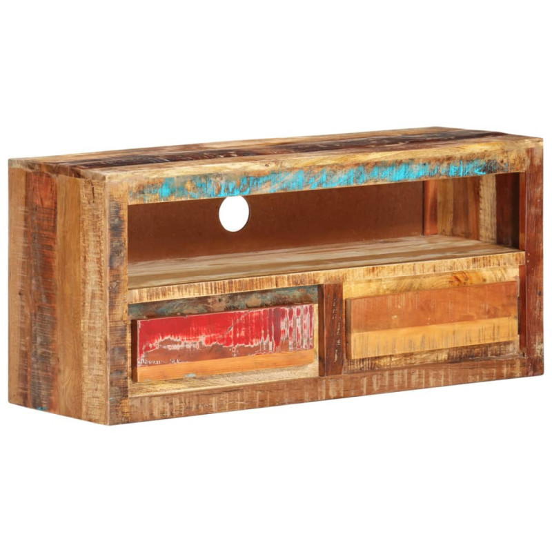 Comodă TV, 88x30x40 cm, lemn reciclat - WOODBB611