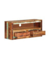 Comodă TV, 88x30x40 cm, lemn reciclat - WOODBB611