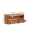 Comodă TV, 88x30x40 cm, lemn reciclat - WOODBB611