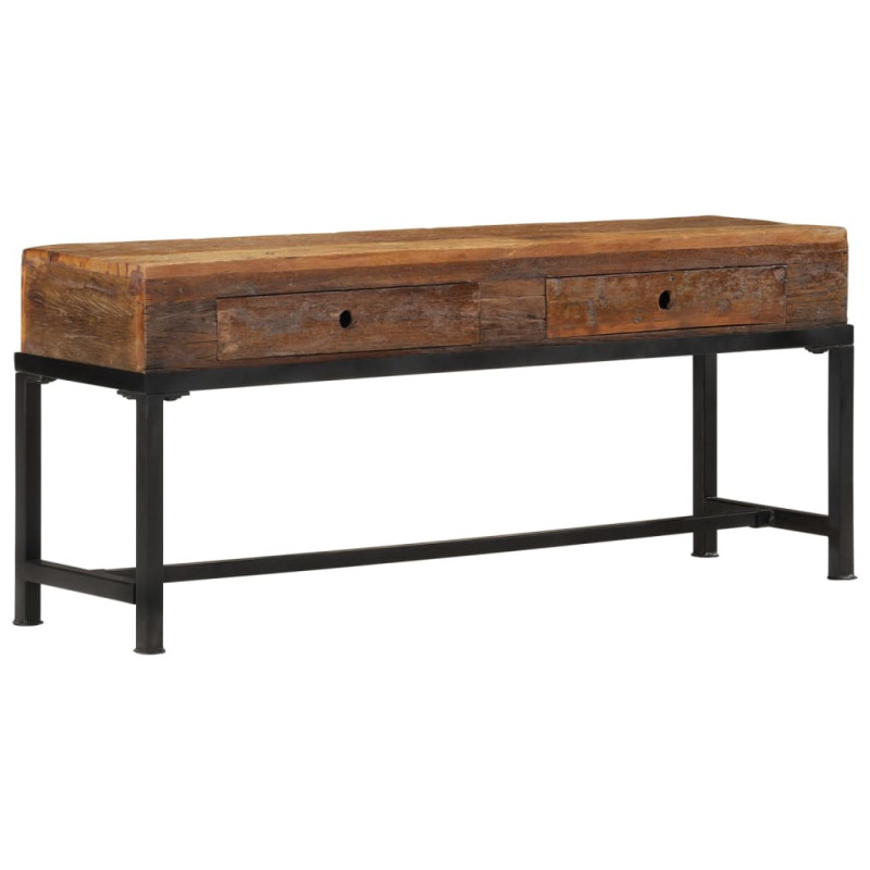 Comodă TV, 110x30x46 cm, lemn reciclat - WOODBB613